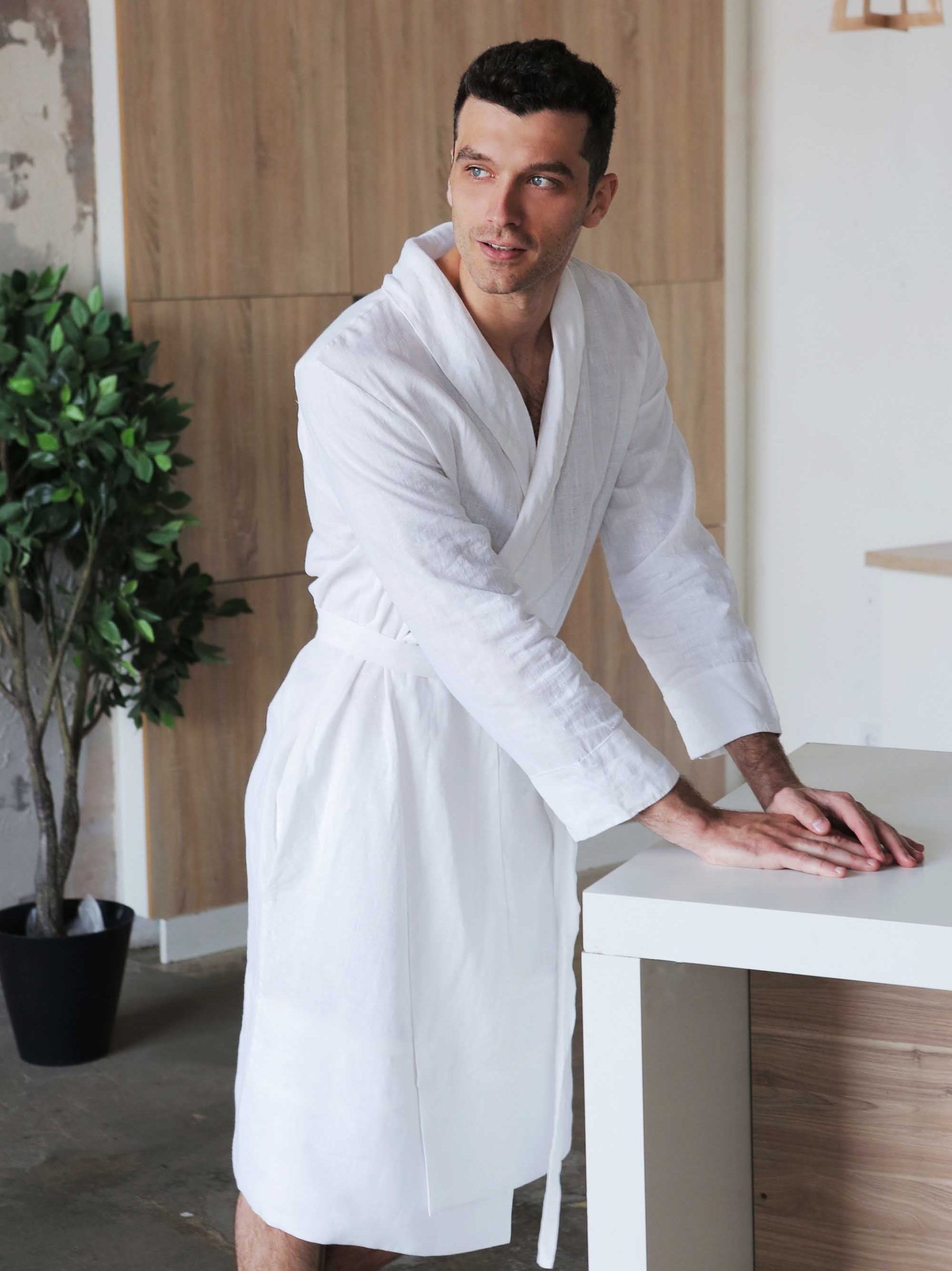 Absorbent Bath Robe for Men